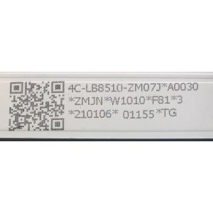 KIT DE LED'S PARA TV TCL ((INCOMPLETO SOLO 18 PIEZAS)) / NUMERO DE PARTE 4C-LB8510-ZM08J / 4C-LB8510-ZM07J / GIC85LB03_3030F2.1D_V0.8_20190215 (5 PIEZAS) / GIC85LB04_3030F2.1D_V0.8_20190215 (12 PIEZAS) / PANEL LVU850NDEL / MODELO 85S435